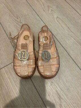 River Island Glitter Pink Jelly Sandals